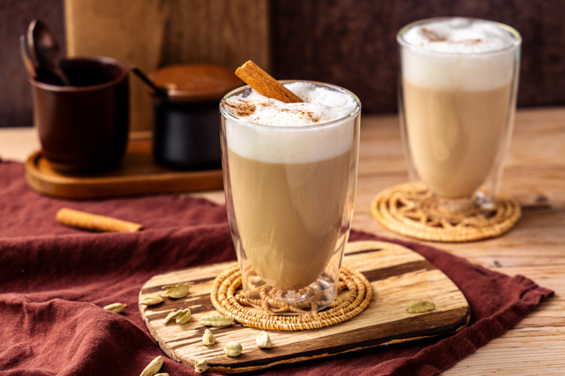 Dirty Chai Latte mit Zimt