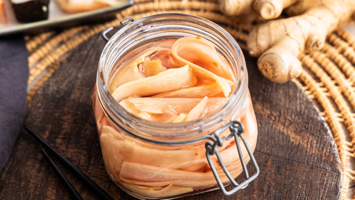 Eingelegter Ingwer, Gari - Rezept für Sushi-Ingwer