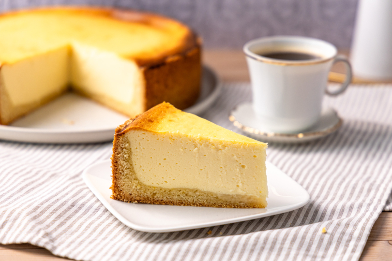 Einzelnes Stück Käsekuchen
