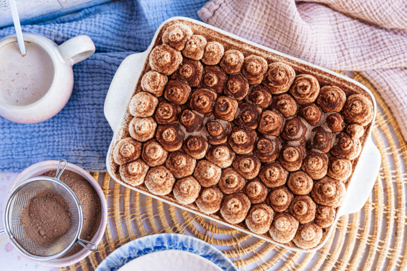 Kinder-Tiramisu ohne Kaffee und ohne Alkohol top-down