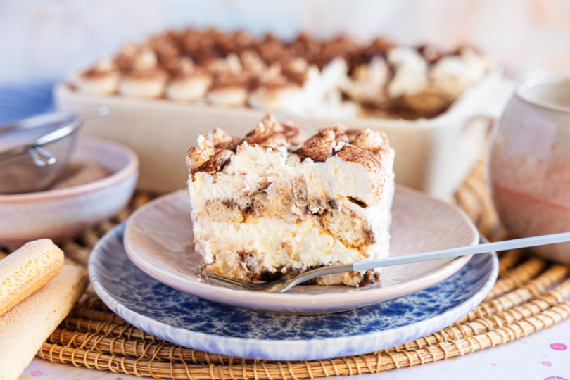 Stück Kinder-Tiramisu ohne Kaffee und ohne Alkohol