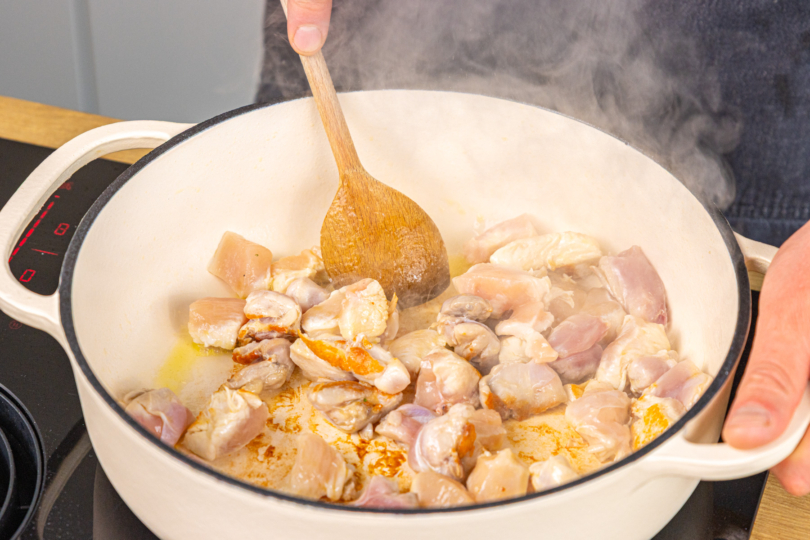 Fleisch anbraten