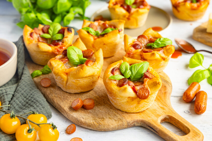 Pizzamuffins mit Fertigteig