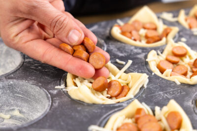 Pizzamuffins belegen