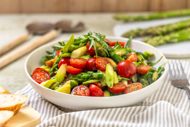 Spargelsalat mit grünem Spargel