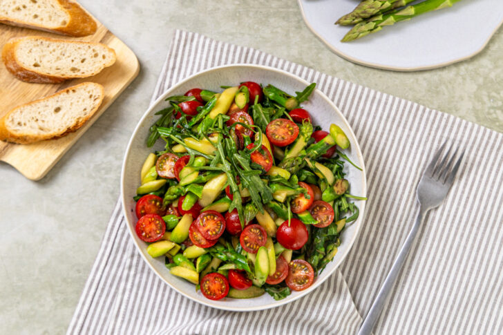 Spargelsalat mit grünem Spargel