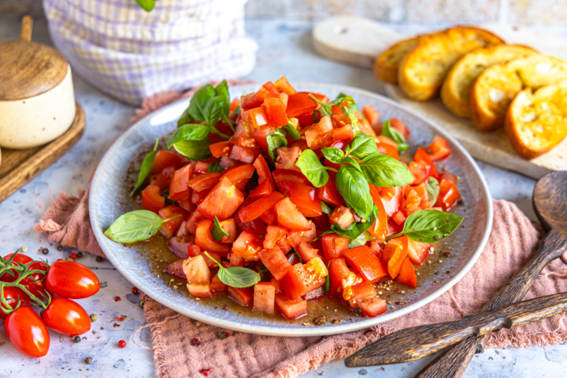 Tomatensalat mit Balsamico-Dressing