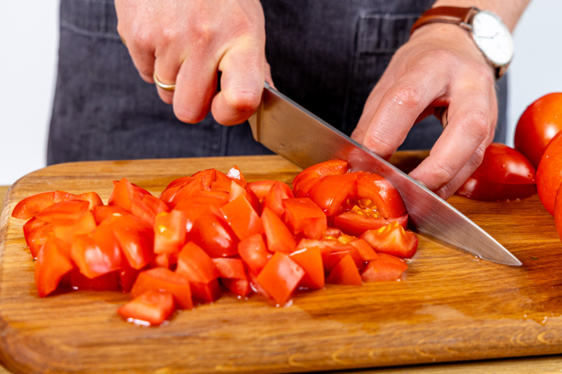 Tomaten schneiden