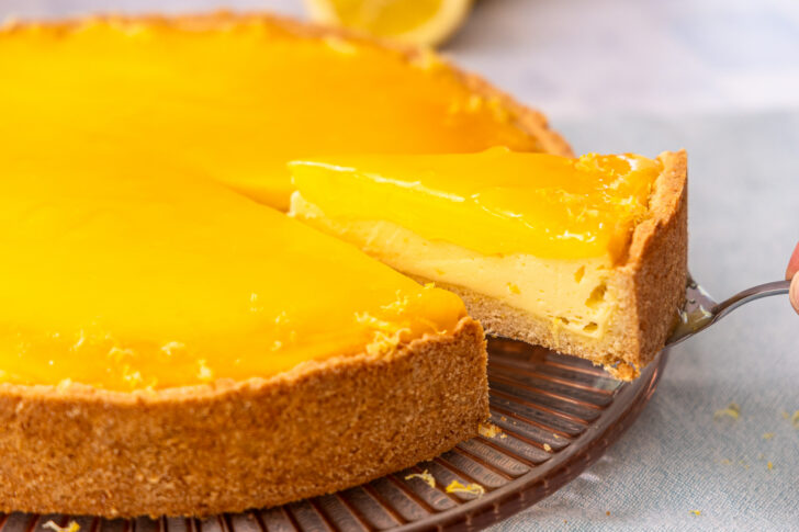Zitronen Käsekuchen mit Lemon Curd