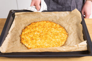 gebackene Blumenkohlpizza
