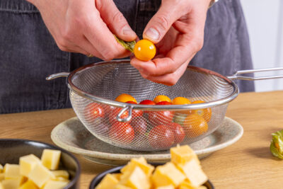 Physalis putzen