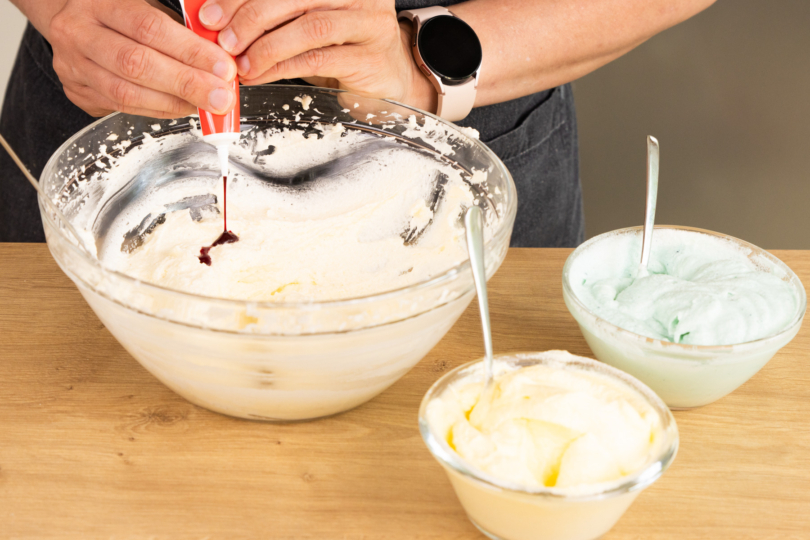 Frosting einfärben