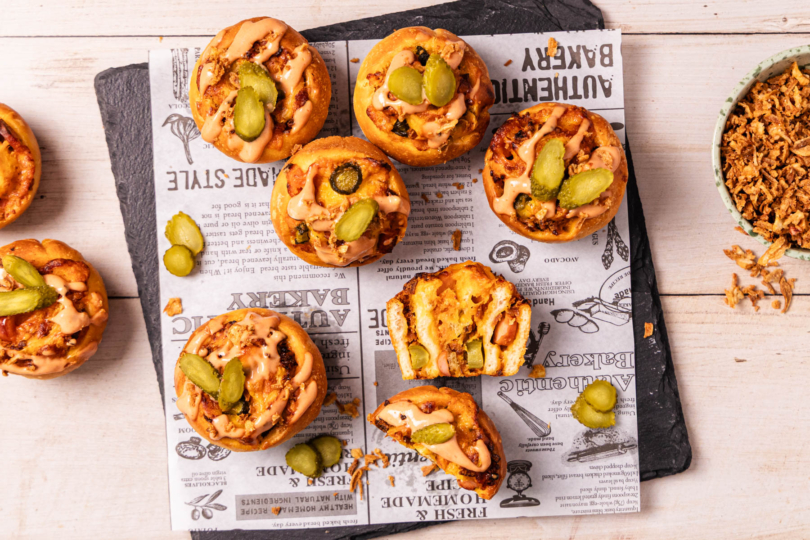 Hot Dog Muffins top-down