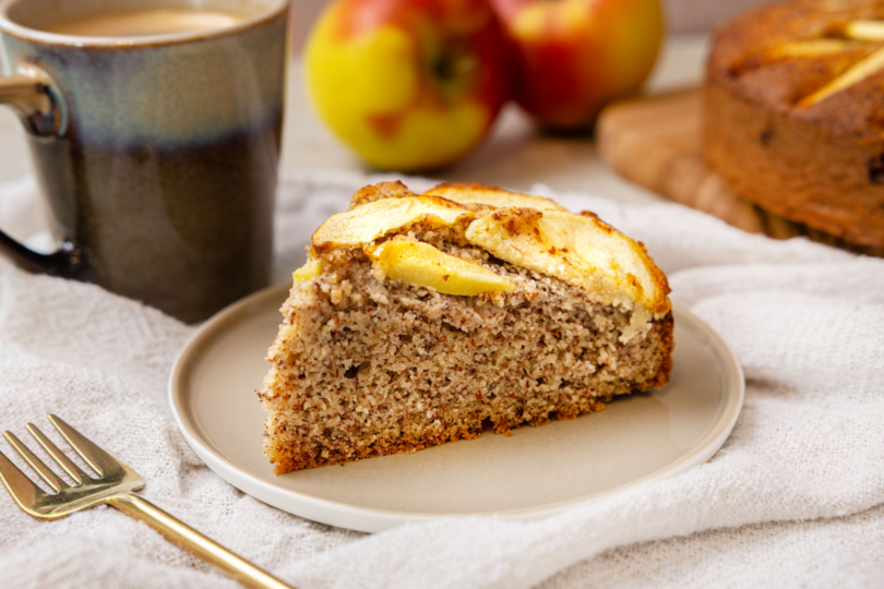 Stück Low Carb Apfelkuchen