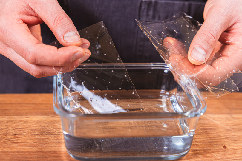 Gelatine einweichen