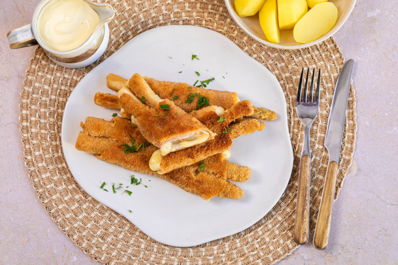 Spargel Cordon Bleu top-down