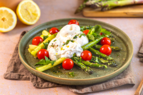 Spargel mit Burrata