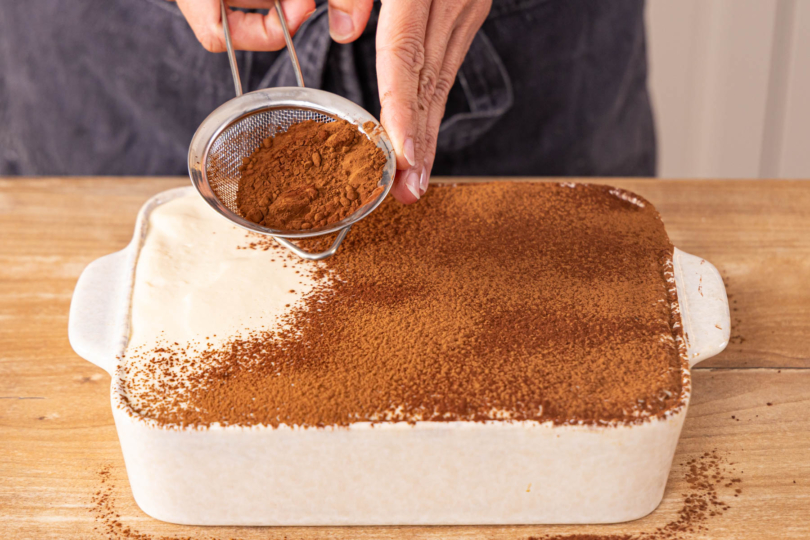 Tiramisu mit Backkakao bestaeuben