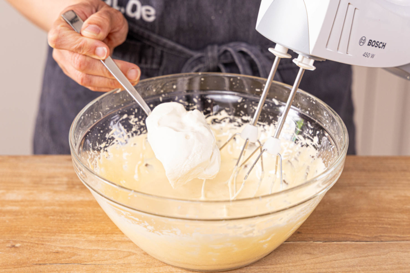 Mascarpone unterheben