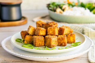 knuspriger Tofu aus dem Airfryer