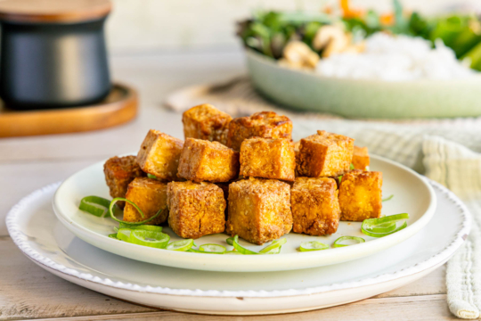 knuspriger Tofu aus dem Airfryer