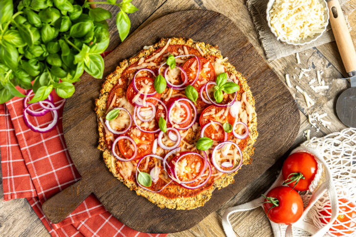 Vegane Blumenkohlpizza
