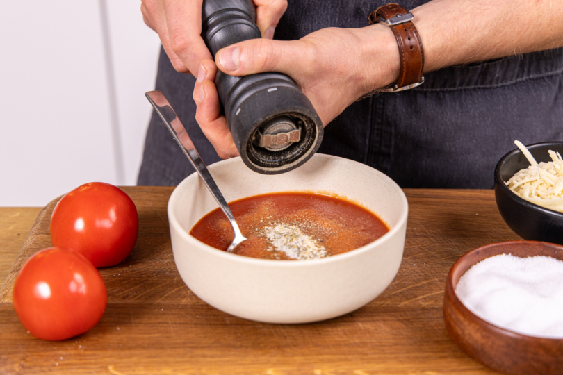 Sauce würzen