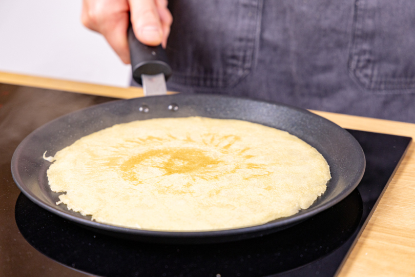 Crepes ausbacken