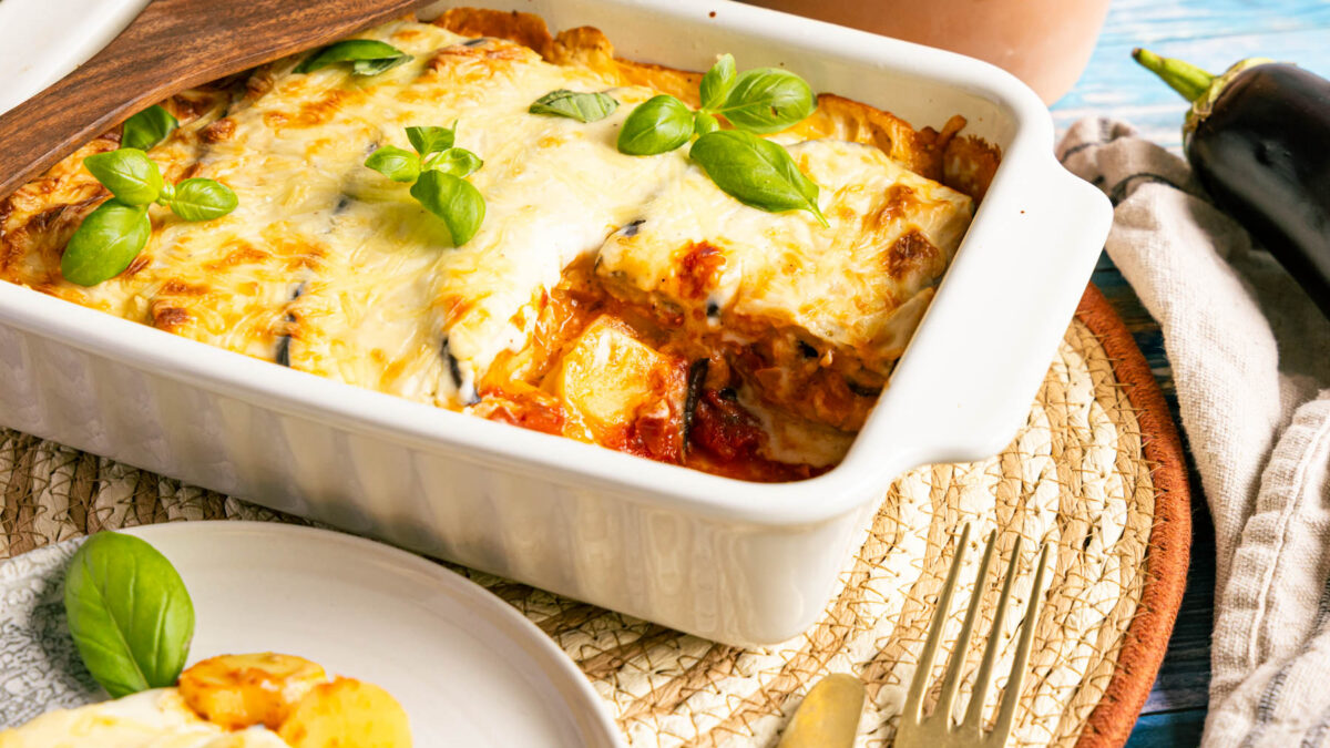 Vegetarisches Moussaka: herzhaft, einfach & lecker