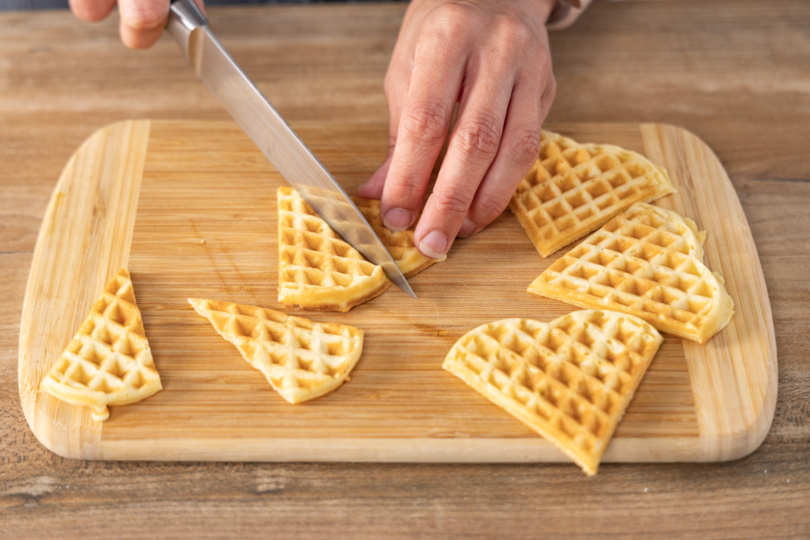 Waffeln schneiden