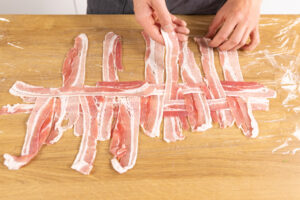 Bacon-Netz legen