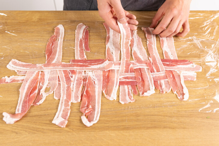 Bacon-Netz legen
