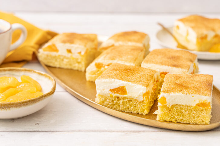 Fantakuchen mit Schmand und Mandarinen