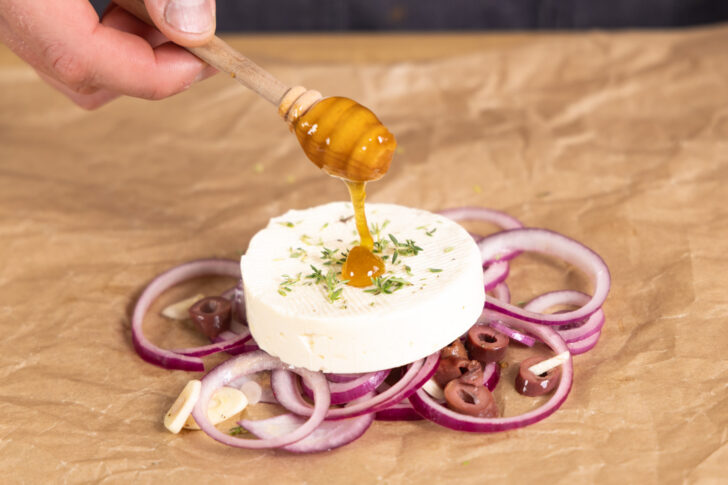 Honig dazugeben