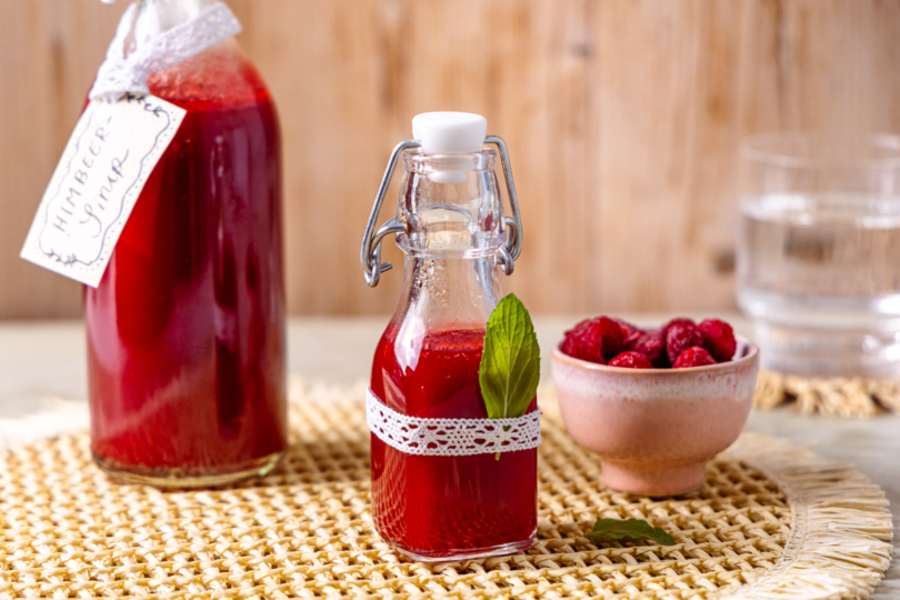 Himbeersirup selber machen