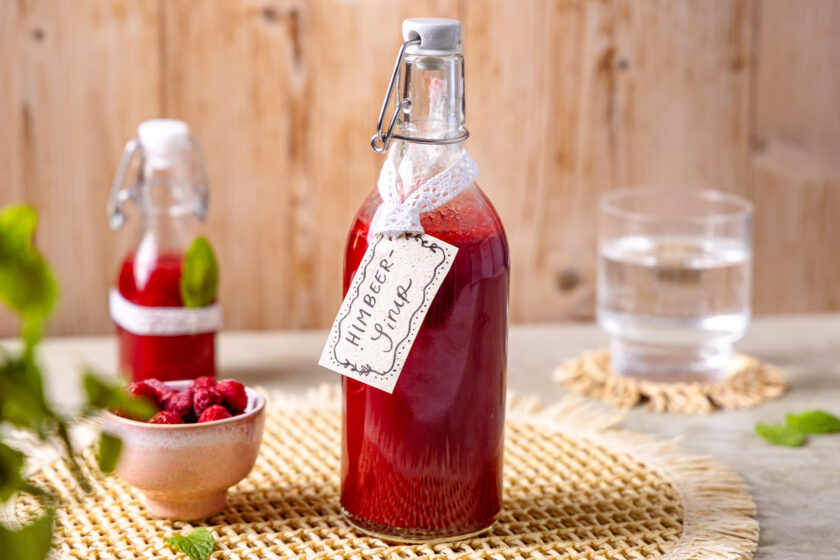 Himbeersirup selber machen