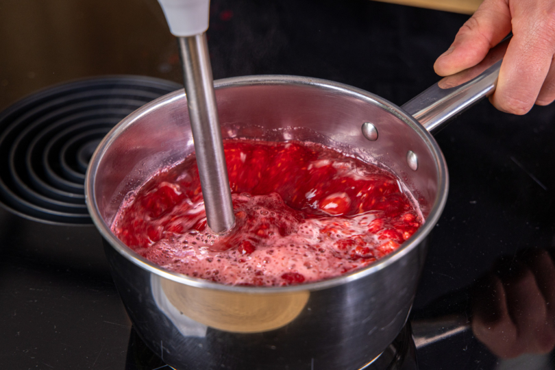 Himbeeren pürieren