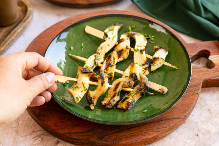 gegrillte Kräuterseitlinge