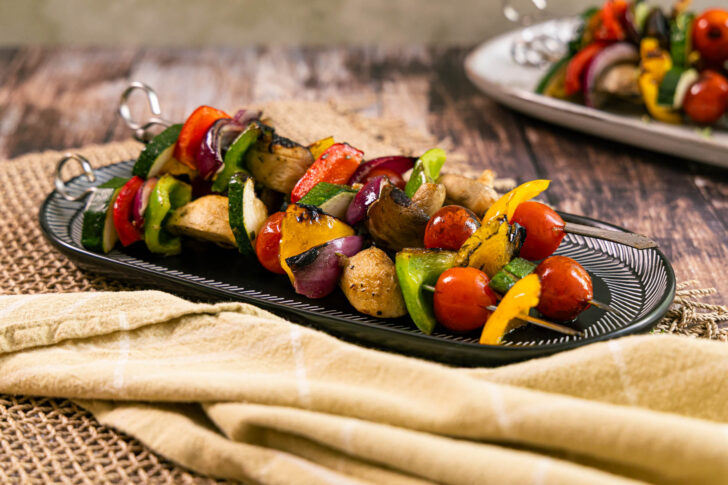 marinierte Gemüsespieße vom Grill