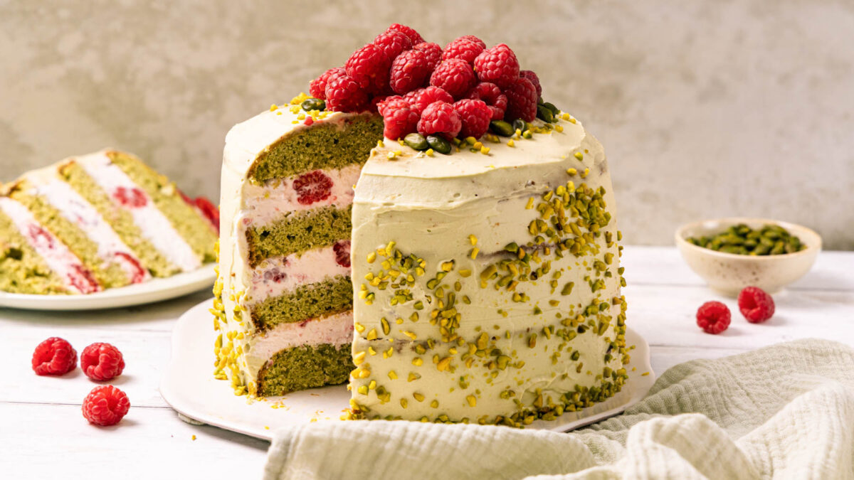 Pistazien Himbeer Torte