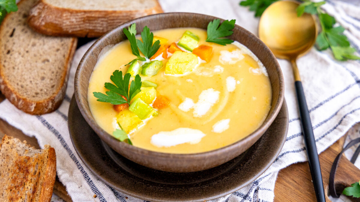 Vegetarische Kartoffelsuppe