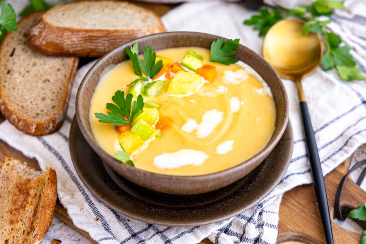 Vegetarische Kartoffelsuppe