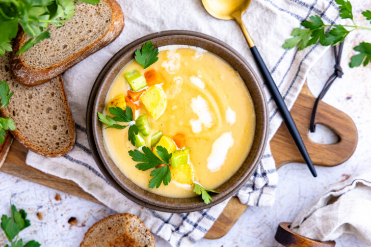 Vegetarische Kartoffelsuppe