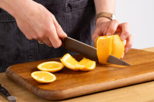 Orange schälen
