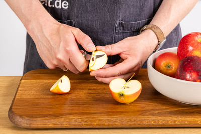 Äpfel entkernen
