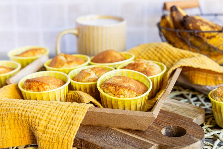 Bananenmuffins aus der Heißluftfritteuse