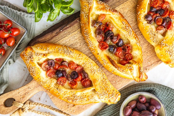 knusprige Barchette di pizza