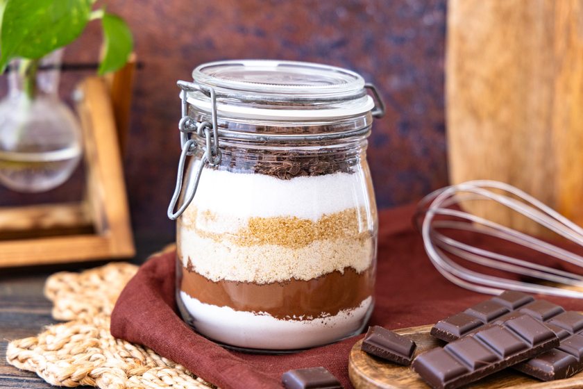 Brownie Backmischung im Glas
