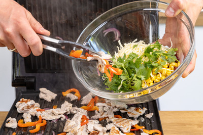 alles Gegrillte zum Rest geben
