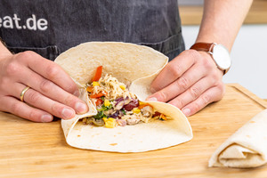 Burritos verschließen